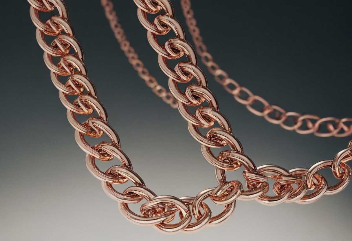 Chaînes en or rose 18 carats : élégance et modernité pour un style raffiné